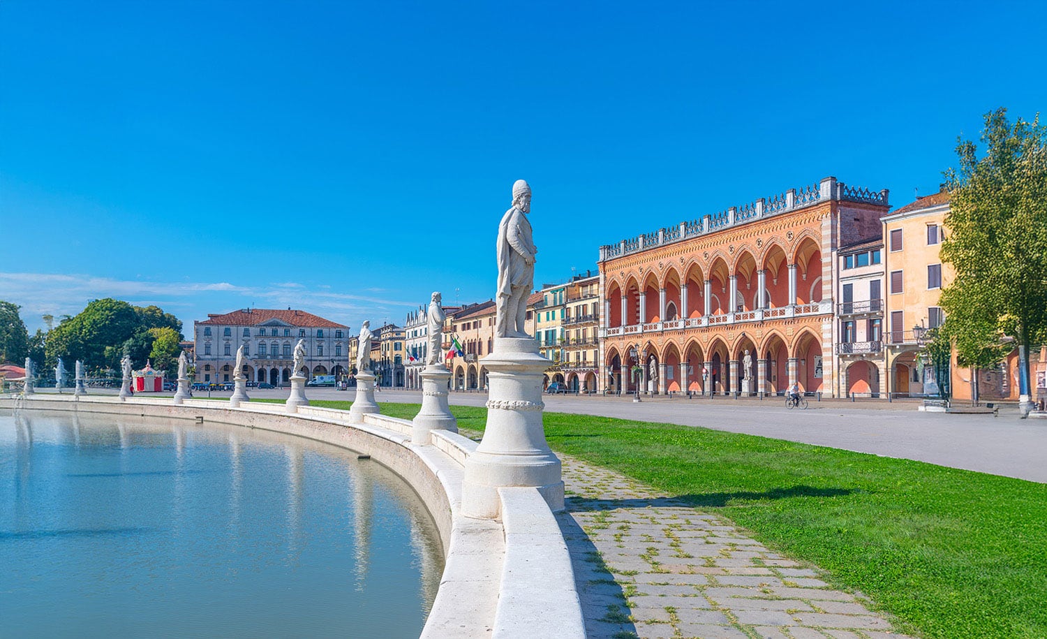 Loggia Amulea at Piazza Prato della Valle in the Italian town Padua.